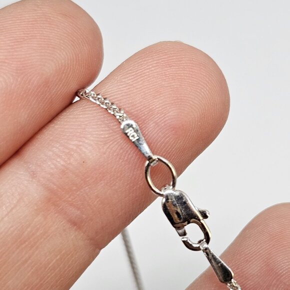 RCI 14K White Gold 1 mm Wheat Chain 16" 2.68 Grams Turkey - Picture 7 of 12